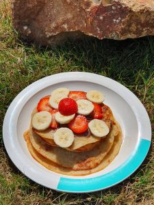 Bananenpannenkoekjes met chocolade van de skottelbraai